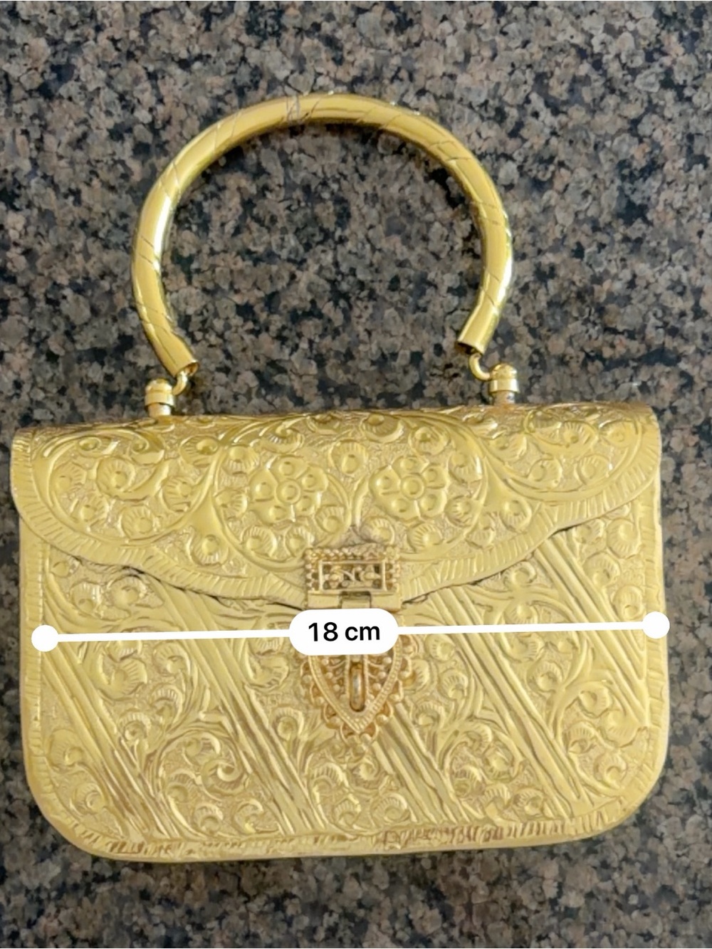 Gold Embossed Handbag - Picture 5 of 5
